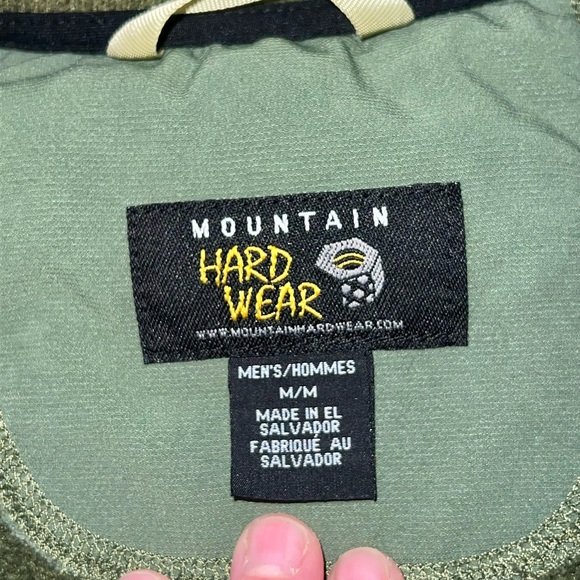 Mountain Hardwear Men's Zip Up Pullover - Hunter Green - Picture 3 of 3